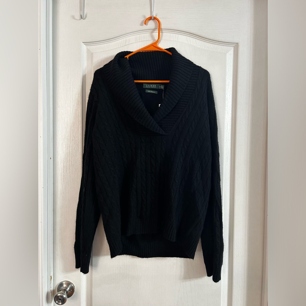 Lauren Ralph Lauren 100% Cashmere Sweater Size XL.